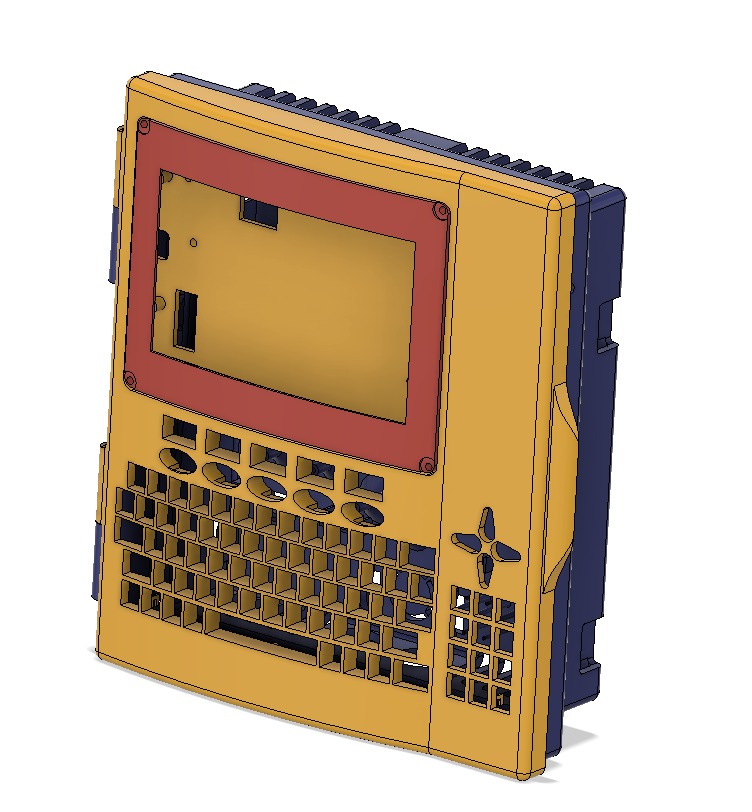 Render of the enclosure's reconstructed 3D model