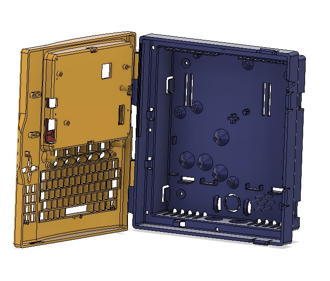 Open 3D model: the enclosure's two shells